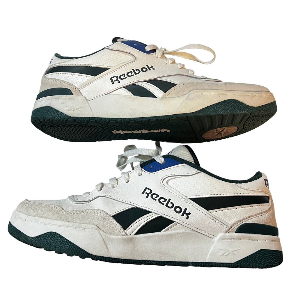 Reebok Men’s Court Drift Chalk Dark Green Sneakers Galaxy 1 Size 10
